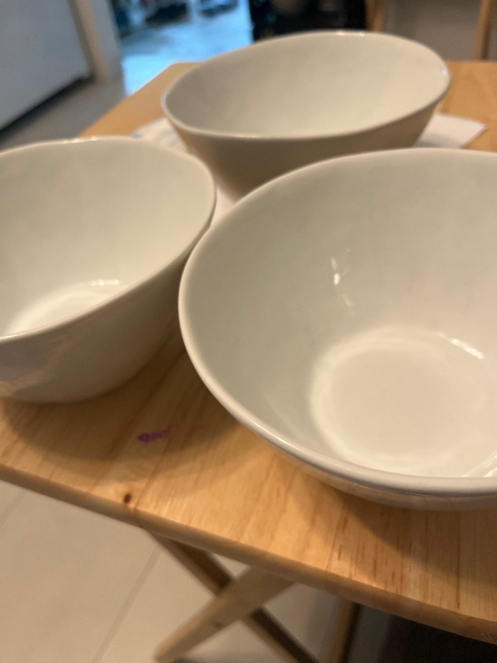 Crate and barrel mixer white bawl